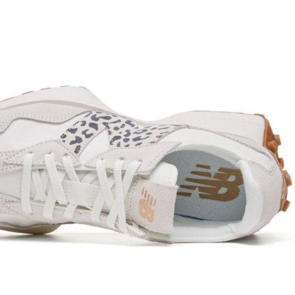 New Balance 327 Animal Print Logo Casual Women Sneakers Sea Salt Leopard  5.5 - Picture 11 of 15